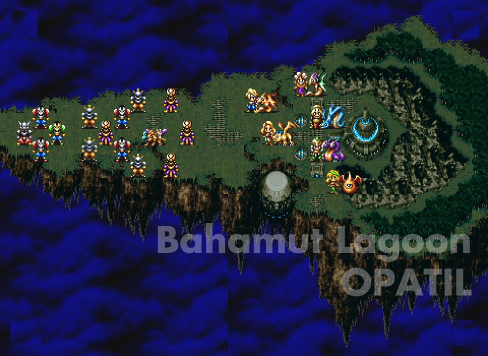 Bahamut Lagoon／バハムートラグーン 攻略：17章戦闘用マップ画像
